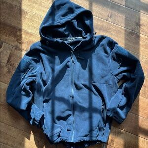 Navy Blue Hooded Jacket